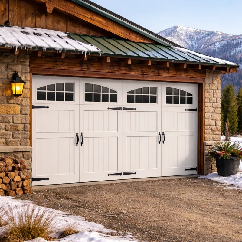 Our newly installed traditional steel garage doors combine timeless style with durability built for Montana weather.