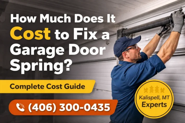 How Much Does It Cost to Fix the Spring on a Garage Door?