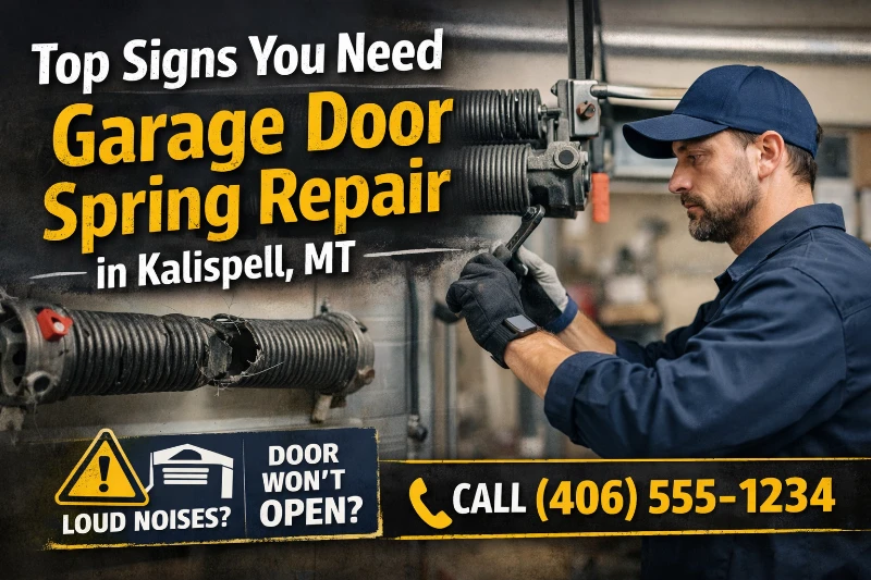 Top Signs You Need Garage Door Spring Repair in Kalispell, MT